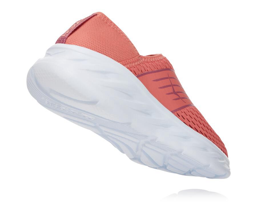 Hoka One One Sandalet Kadın Turuncu/Beyaz - Ora Recovery - CT7046281